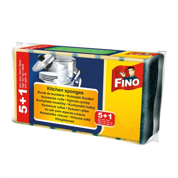 гъба за почистване фино  5+1бр