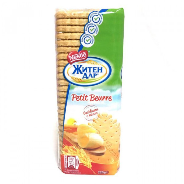бисквити нестле житен дар петит бьор 220гр.