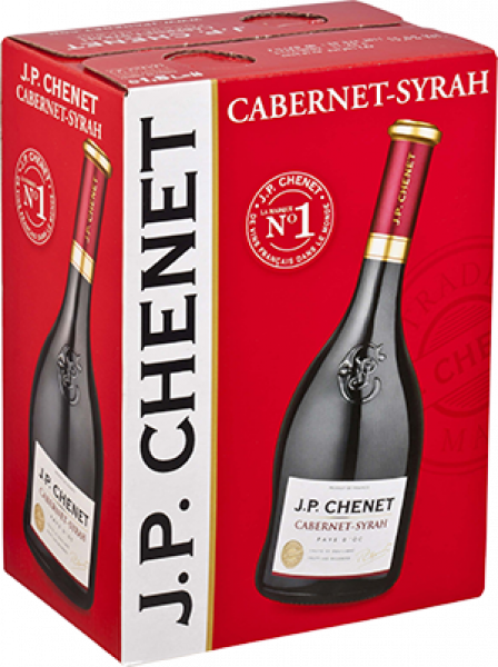 червено вино джи пи  каберне сира 5л