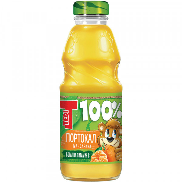 нат. сок теди портокал,мандарина 0.300мл.