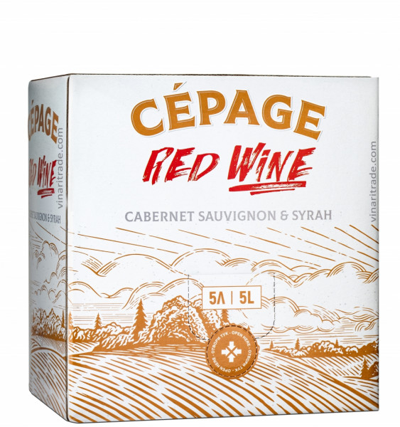 червено вино сепаж логодаж 5 л.