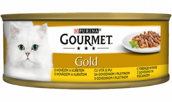 храна за животни котешка gourmet gold 85гр.