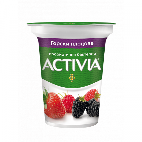 плодово мляко  активиа с горски плодове 280гр.