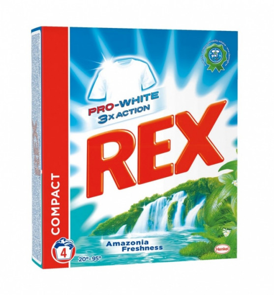 прах за пране рекс амазония фрешнес 4пр. 260гр.