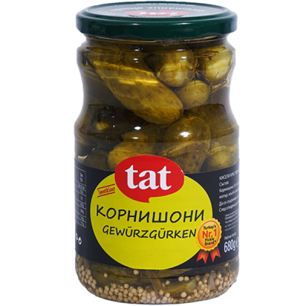 кисели краставички тат 680г