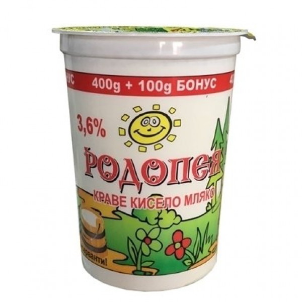 кисело мляко родопея 3.6% 400гр