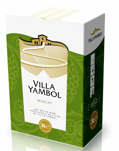 бяло вино мускат вила ямбол 3л.
