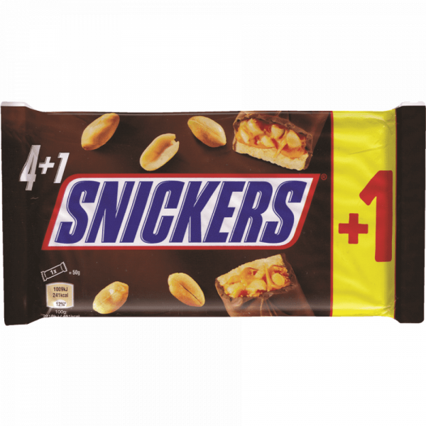 десерт сникърс  5х50гр 4+1