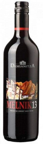 червено вино мелник 13 дамяница 750мл.