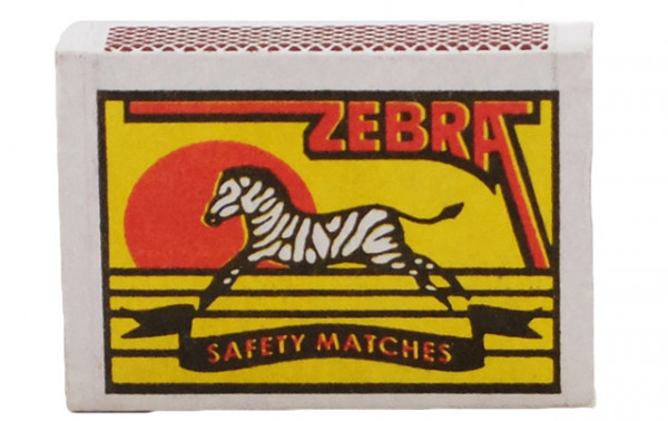 кибрит зебра 1бр.