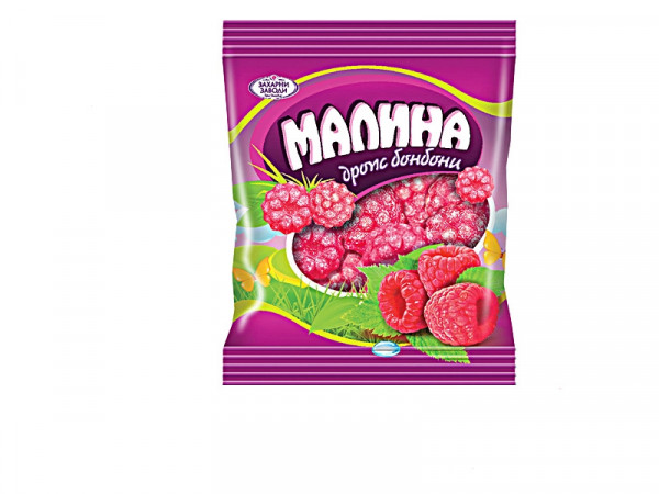 бонбони дропс малина 90гр.