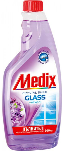 Почистващ Препарат За Стъкло Медикс Люлак Пълнител - 500мл.