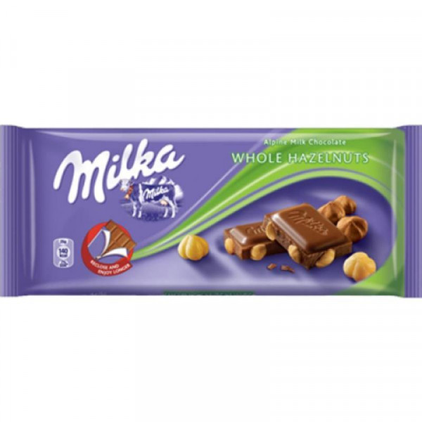 шоколад милка с лешници 100гр.