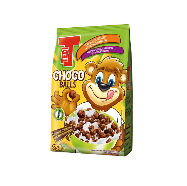 зърнени закуски теди какаови топчета 250гр