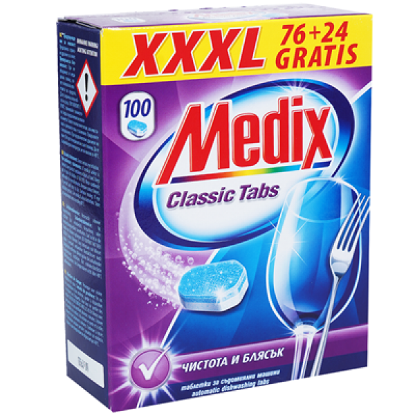 почистващ препарат медикс за съдомиялна 76 бр лимон