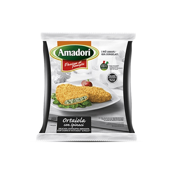 Amodoli пилешко шницел със спанак - 0,300 гр.