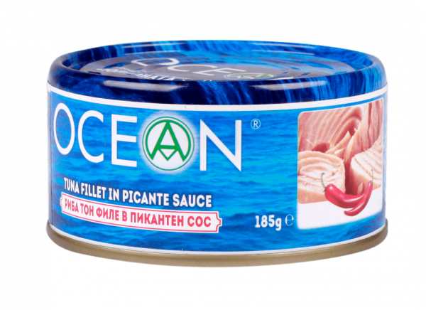 риба тон океан филе в пикантен сос 185гр.