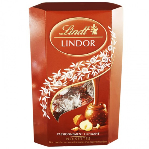 бонбони линдор лешник 200 гр