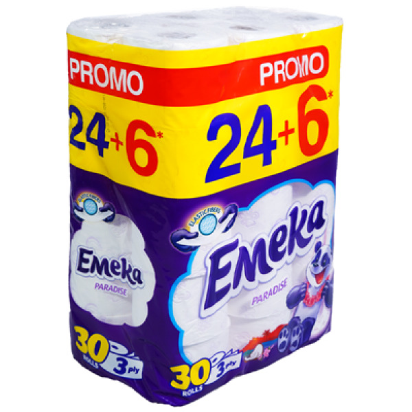 тоалетна хартия емека парадайс 30бр