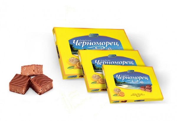 шоколадови бонбони черноморец 24бр. 187гр.
