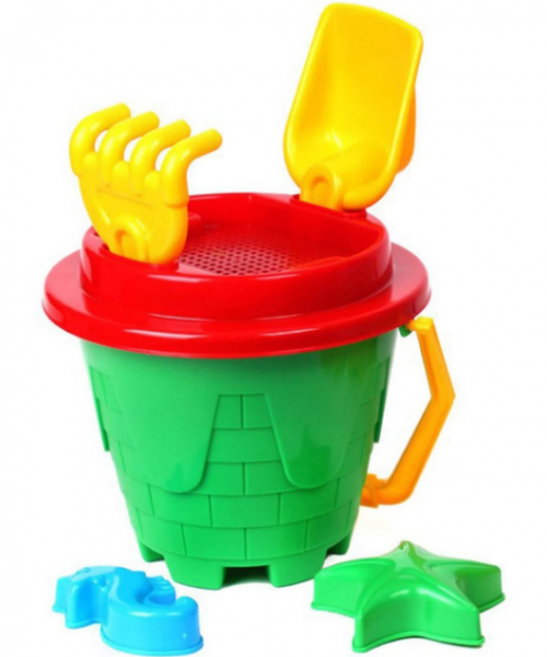 кофичка замък с формички за пясък 24см и09-1024