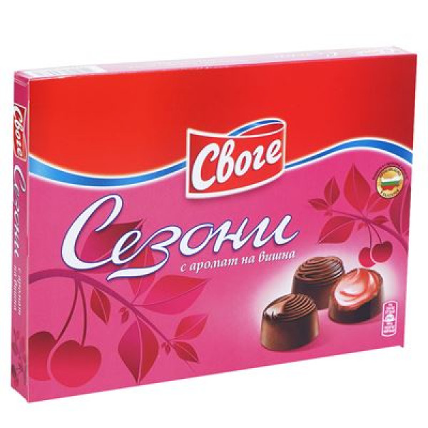 шоколадови бонбони своге сезони вишна 156,5гр