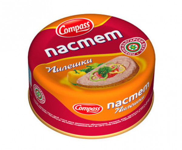пастет пилешки компас 100 гр