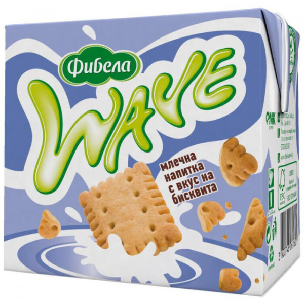 прясно плодово мляко фибела с бисквитка 500мл