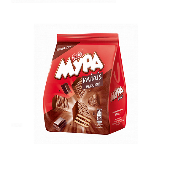 вафли мура нестле мини с какао 160гр