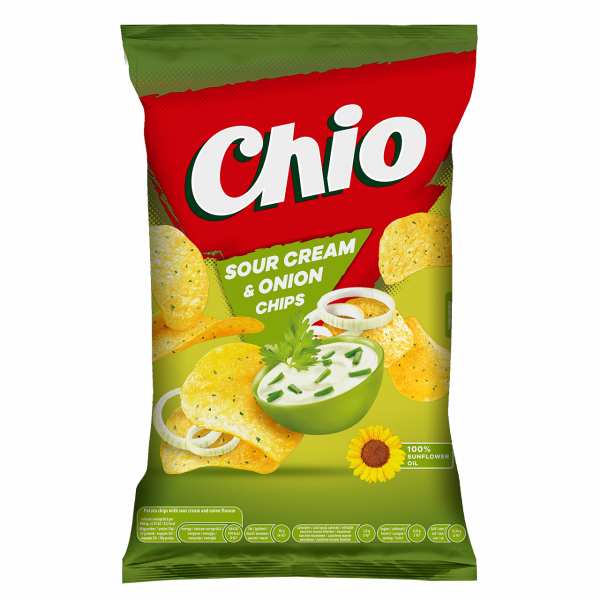 чипс чио сметана и лук 140гр.