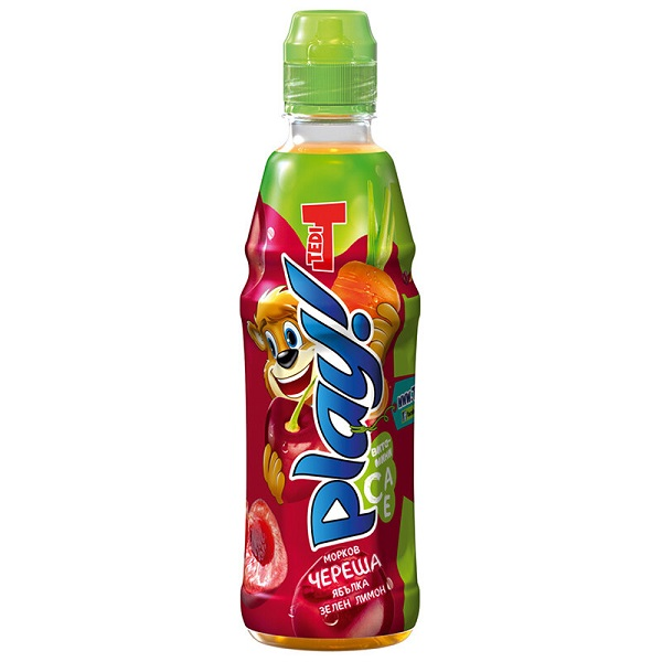 плодов сок теди плей морков,череша,зелен лимон 400 мл
