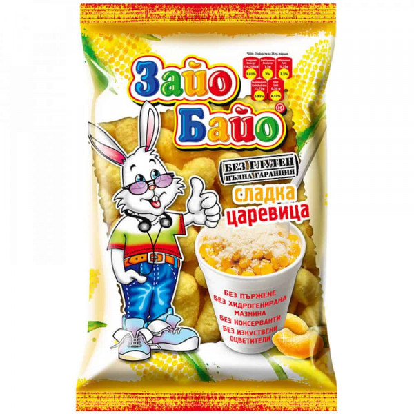 зрънчо зайо байо сладка царевица 60гр