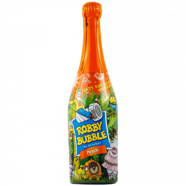шампанско детско роби бабъл праскова 750мл