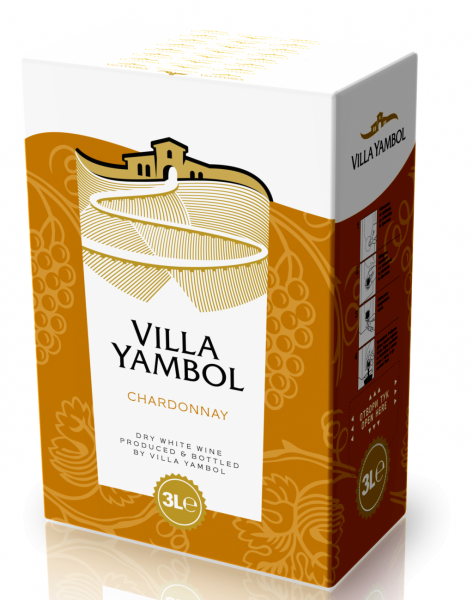 бяло вино вила ямбол шардоне 3л.