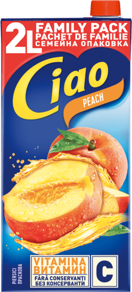 сок чао праскова 2л