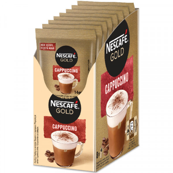 кафе нескафе голд капучино 14г