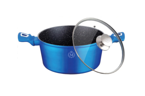 тенджерра не залепващо покритие  24см-син 24а1