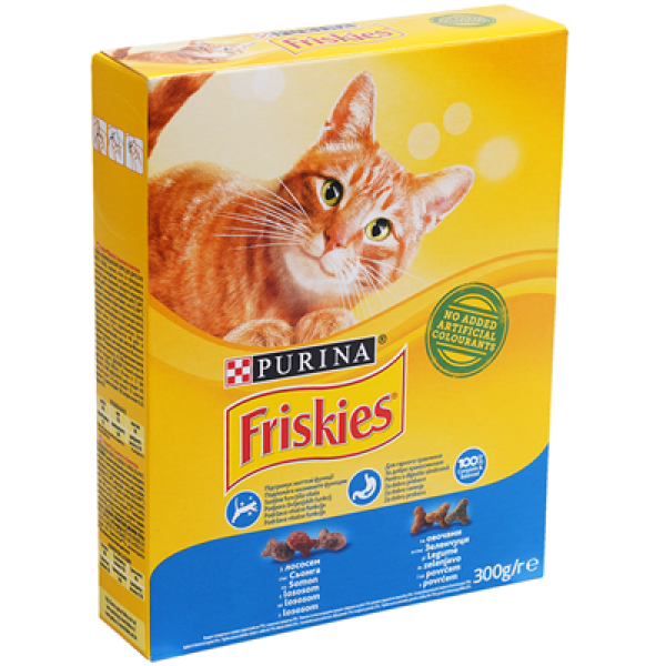 храна за котки фрискас със сьомга 300гр