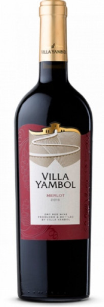 червено вино вила ямбол мерло  750мл