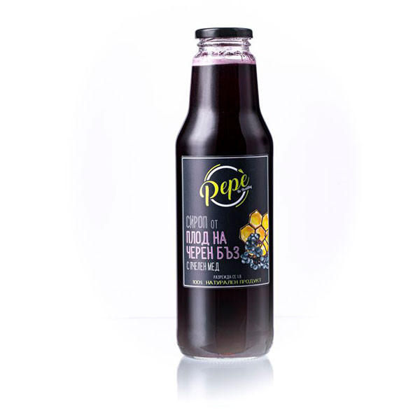 сироп плод на черен бъз 750мл пепе