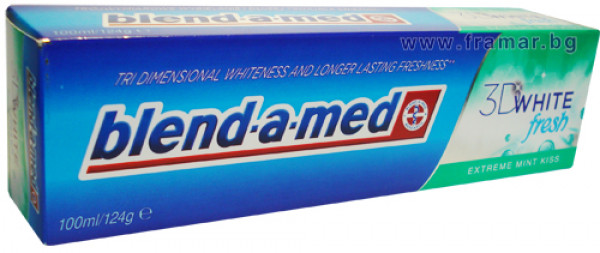 паста за зъби бленд а мед 3д уайт 100мл.