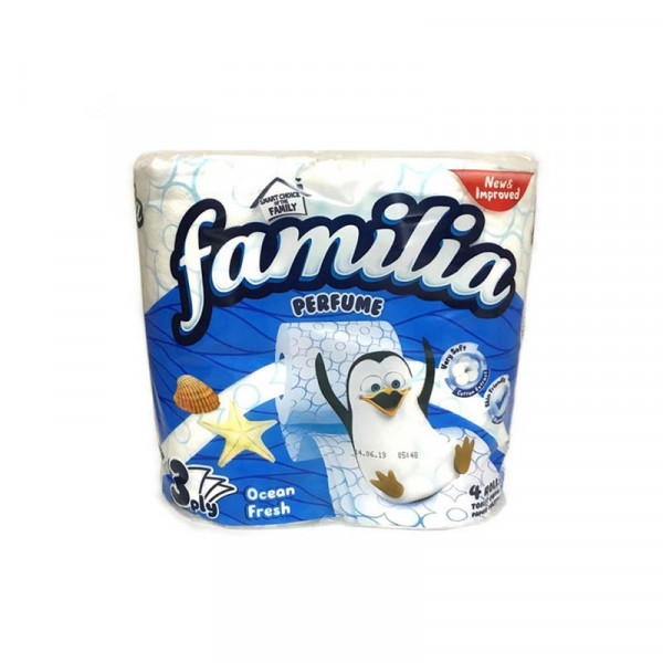 тоалетна хартия фамилия парфюм океан фреш 4бр