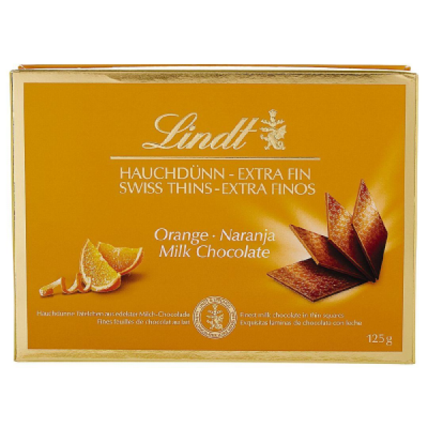 шоколад линд тинс портокал 125г