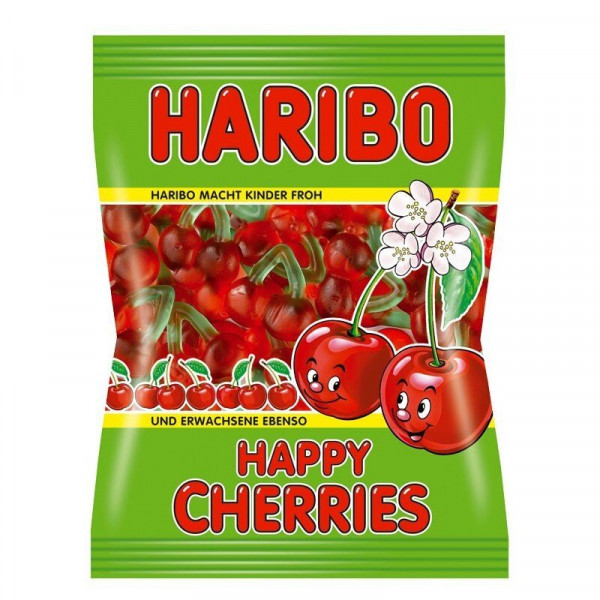 желирани бонбони харибо череша 100гр