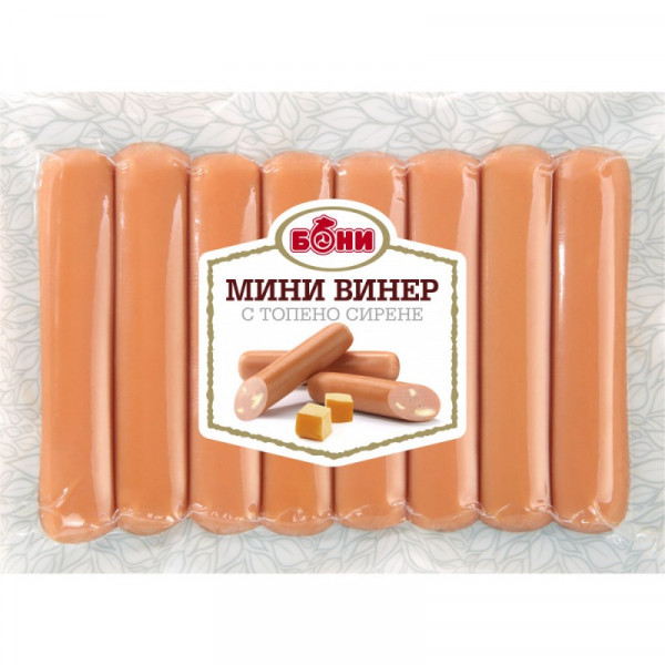Кренвирш Мини Винер с Топено Сирене - 200гр.