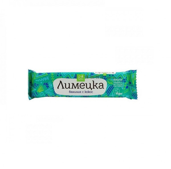 вафла лимецка с ванилия и кокос 30гр