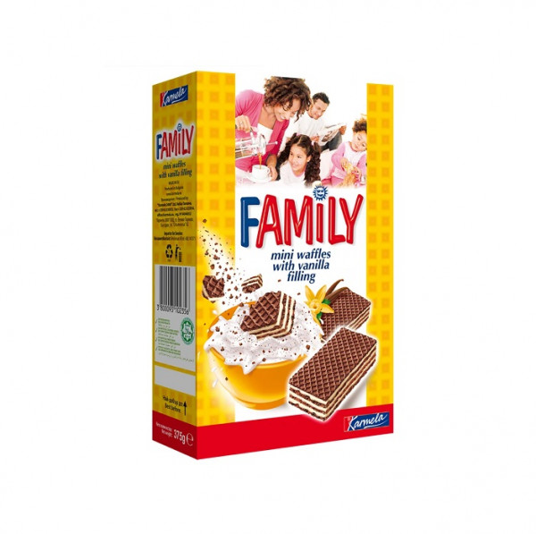 премиум мини вафли фамилия-ванилия 0.250гр