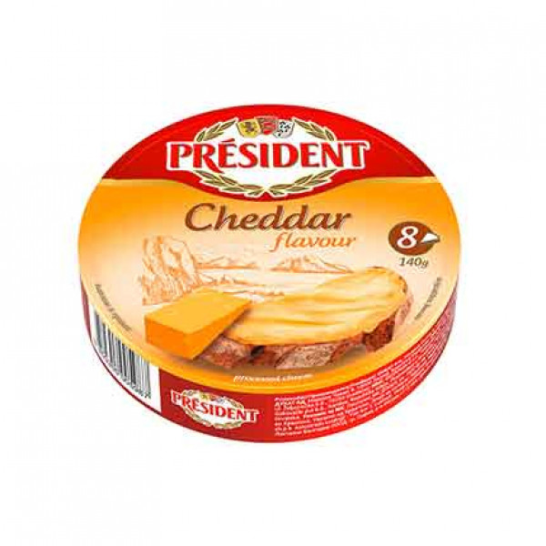 топено сирене президент чедър 140г
