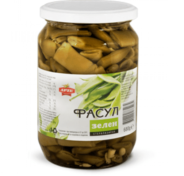 арте зелен фасул 680гр,буркан