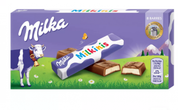 шоколад милка милкинис мляко 87,5гр.
